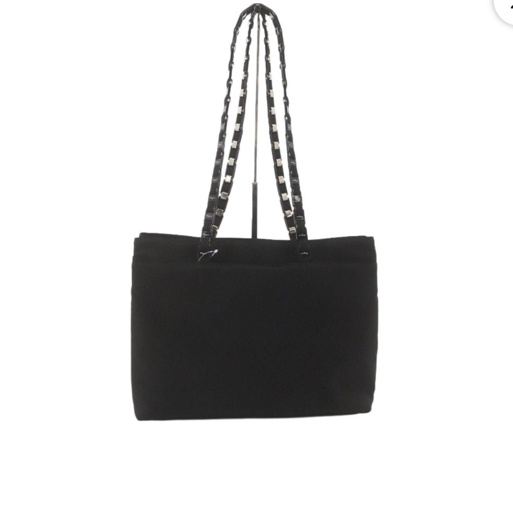Salvatore Ferragamo Black Canvas Tote Bag w/ COA